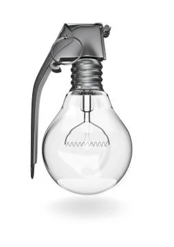 Lightbulb grenade Illustrazione stock