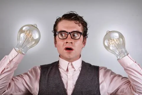 Lightbulb Hands Stock Photos