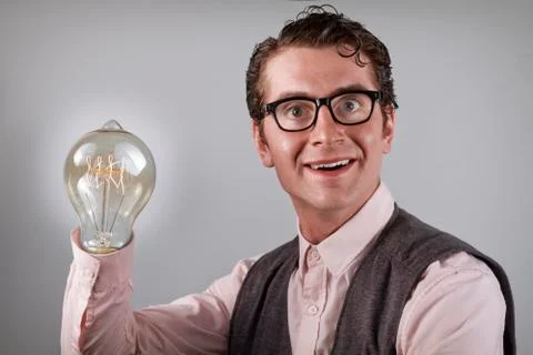 Lightbulb Hands Stock Photos