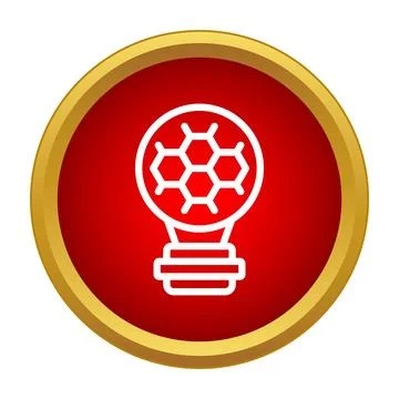 Lightbulb with honeycomb pattern representing business idea Illustrazione stock