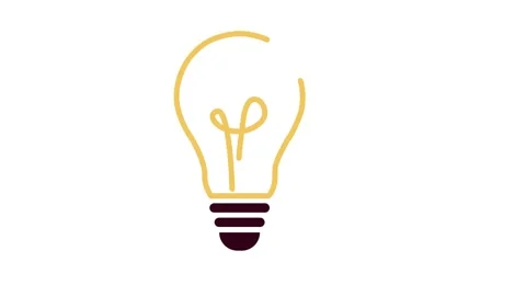 Lightbulb Icon for Education and E-learning Stock Footage 149871669