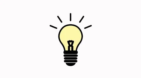 Lightbulb Icon. Idea Icon. Stock Illustration