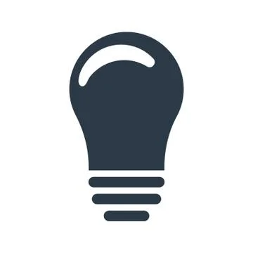 Lightbulb icon. Idea sign, solution, thinking concept. Vector illustration. Stock Illustration