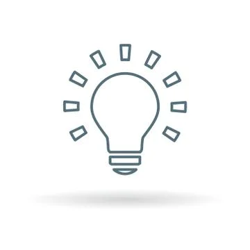 Lightbulb icon Stock Illustration