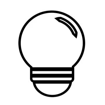 Lightbulb icon Stock Illustration