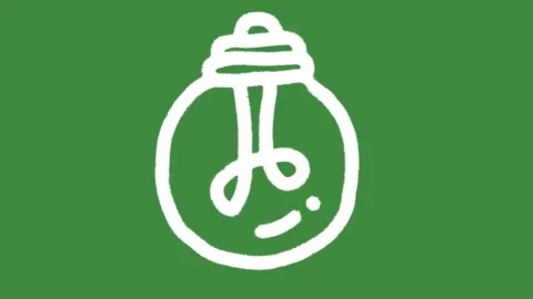 Lightbulb idea innovation hand-drawn cartoon graphic with chalk outline icon Stock Footage 337113305
