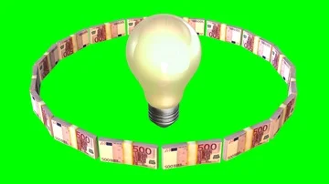 Lightbulb idea money Stock Footage 86002068