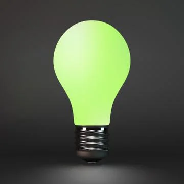 Lightbulb idea symbol. 3d vector illustration Stock Illustration