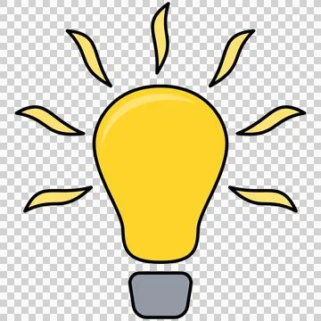 Lightbulb idea symbol Stock Illustration