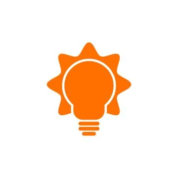 Lightbulb idea vector design template illustration Stock-Illustration