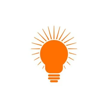Lightbulb idea vector design template illustration 스톡 일러스트