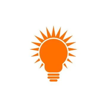 Lightbulb idea vector design template illustration Stock-Illustration