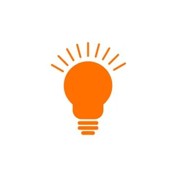 Lightbulb idea vector design template illustration Stock Illustration