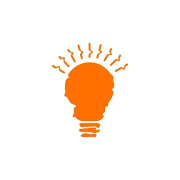 Lightbulb idea vector design template illustration Stock Illustration
