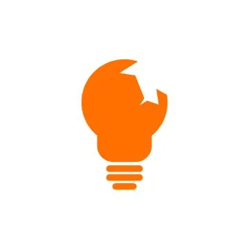 Lightbulb idea vector design template illustration Stock Illustration