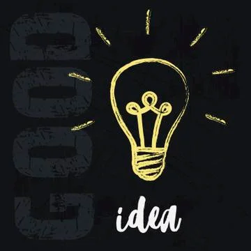 Lightbulb ideas concept Stock Illustration