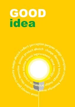 Lightbulb ideas concept. Vector illustration. Stock Illustration