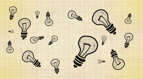 Lightbulb ideas Stock Footage 37981654