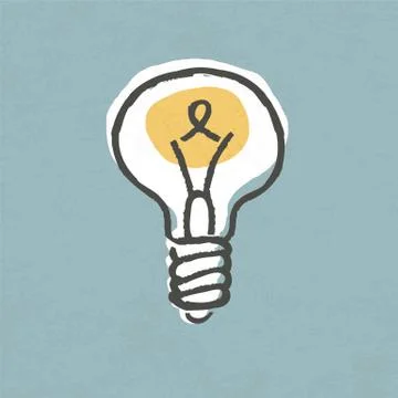 Lightbulb illustration. creative idea symbol concept. vector, eps10. Stock Illustration