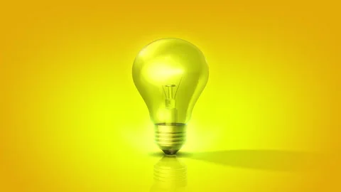 Lightbulb Infographic 01 Stock Footage 293794493