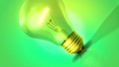 Lightbulb Infographic 05 Video stock 293795076