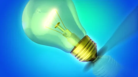 Lightbulb Infographic 06 Stock Footage 293796231