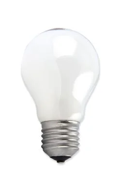 Lightbulb isolated on white Stock Photos