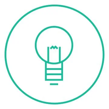 Lightbulb line icon Stock Illustration