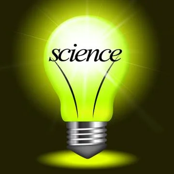 Lightbulb science representing physicist chemistry and biologist Stock Illustration