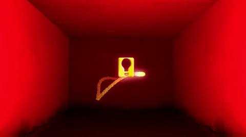 Lightbulb sign Label 스톡 동영상 1544050