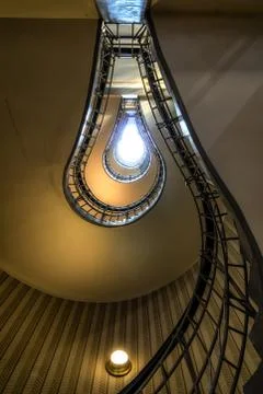 The lightbulb staircase Stock Photos