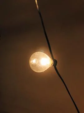 Lightbulb on a String Stock Photos