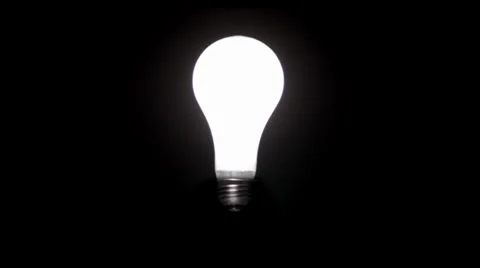 Lightbulb Turns On and Off Stock Footage 39413645