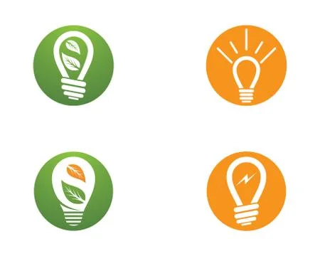 Lightbulb vector icon illustration design Stock Illustration