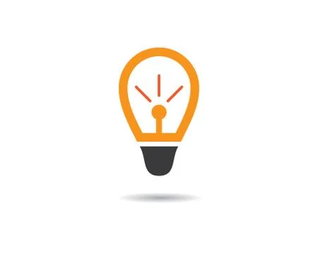 Lightbulb vector icon illustration Stock Illustration