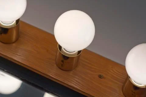 Lightbulbs Bathroom Stock Photos