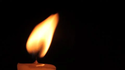 Lighted candle Stock Footage 88717213