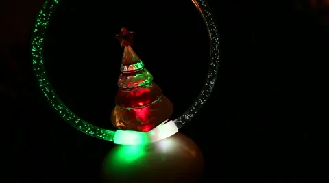 Lighted Christmas Decoration Stock Footage 43926448