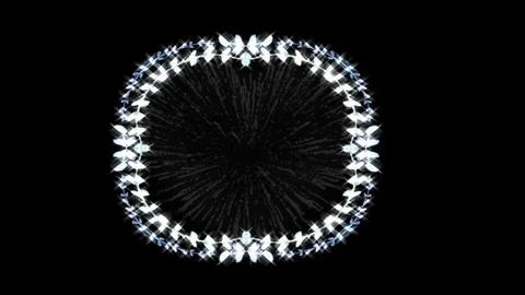Lighted diamond frame Stock Footage 125042577