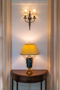 Lighted Lamp Stock Photos