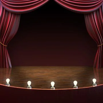 Lighted stage Stock Illustration