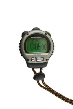 Lighted stop watch Stock Photos