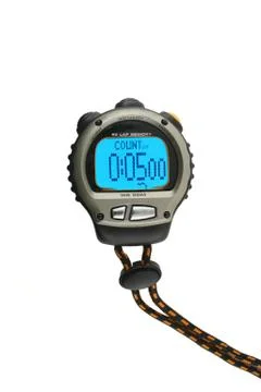 Lighted stop watch Stock Photos