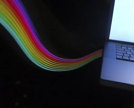 Lighteffect Notebook Stock Photos