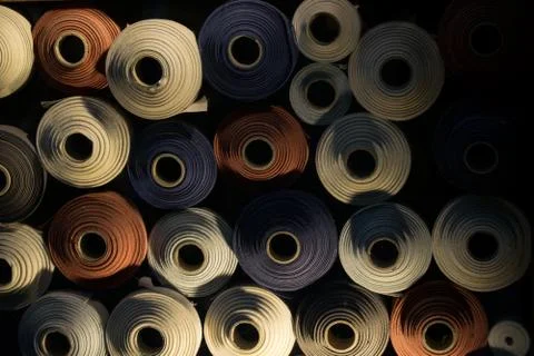 Lighten colored rolls Stock Photos