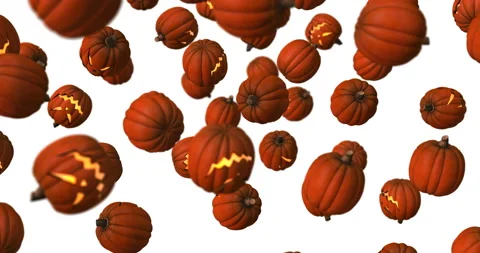 Lighten pumpkin rain falling slow motion Video stock 161525532