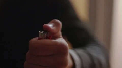 Lightener in slow motion Stock Footage 50984605