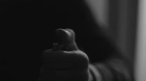 Lightener try in slow motion 스톡 동영상 50984713