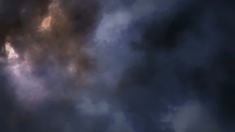 Lightening storm in clouds Stock Footage 93658288
