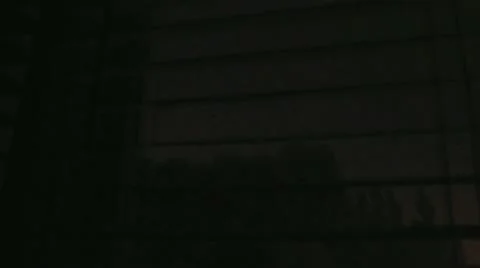 Lightening Through Window Blinds 스톡 동영상 12593270